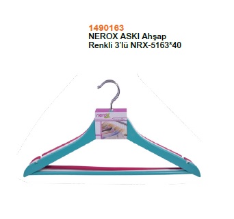 NEROX ASKI Ahşap Renkli 3’lü NRX-5163*